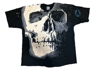 Camisa De Colección Azul Líquido Calavera y Huesos Chris Pinkerton XXL Travis Scott Rap - Imagen 1 de 6