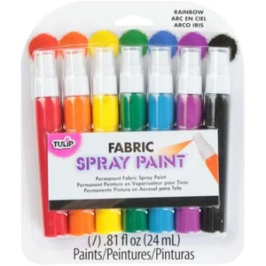 Tulip Fabric Spray Paint Mini Pack .81oz 7/Pkg - Rainbow - Picture 1 of 1
