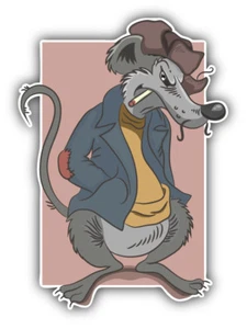 Calcomanía adhesiva para parachoques de coche de dibujos animados Rat Bully - ''TALLAS'' - Imagen 1 de 1