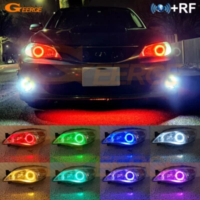 Para Subaru Impreza WRX STI Multicolor RGB LED Ojos de Ángel Luz Bluetooth APP Foto 1 de 4