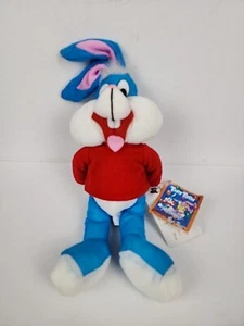 1990 Buster Bugs Bunny Tiny Toon Abenteuer Nylon Plüsch ACE Neuheit Co 14 Zoll mit Etikett - Bild 1 von 19