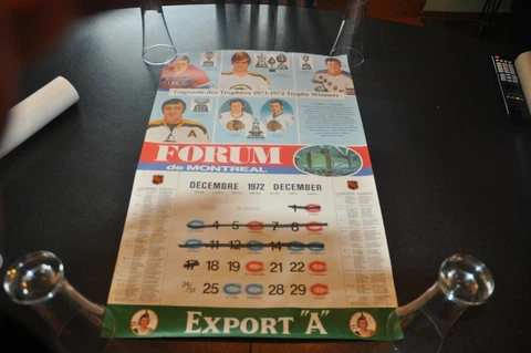 Boston bruins hockey club bobby orr colour poster vintage 1972 nhl lot of 2 Cover