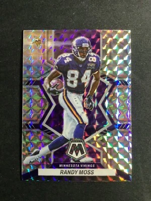 2022 Mosaic Randy Moss Silver Mosaic Prizm Minnesota Vikings #132 HOF - Image 1 of 2