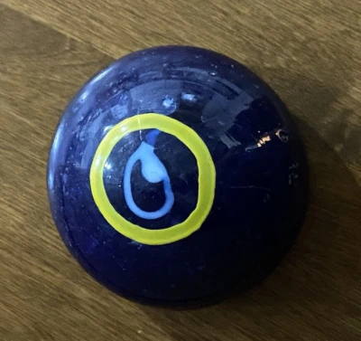 Cobalt Blue Hand Blown Glass Paperweight  - Image 1 of 4