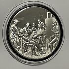 1765 American School Matthew Pratt Sterling Silver Proof Coin Round Medal Art