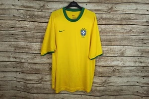 VINTAGE BRAZIL NATIONAL TEAM 2000/2002 HOME FOOTBALL SHIRT SOCCER JERSEY NIKE XL - Picture 1 of 7