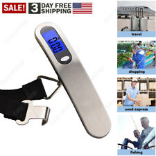 Mini Portable Digital Luggage Fish Scale Hanging Hand Held Bag Carry LCD 110 lb