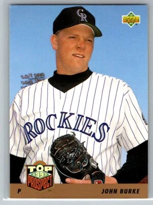 1993 UPPER DECK COLORADO ROCKIES JOHN BURKE COLORADO ROCKIES #444 - Image 1 of 2