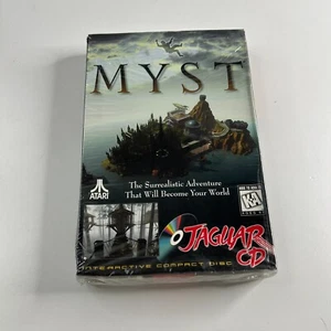 Myst (Atari Jaguar CD, 1995 NTSC-U/C) Complete With Manual  Long Box - Foto 1 di 14