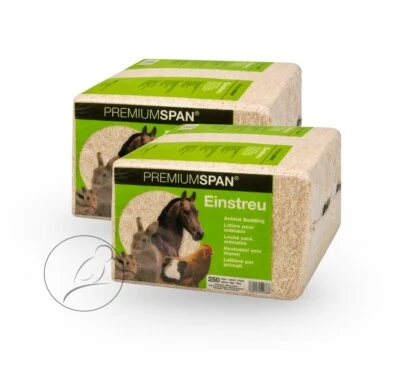 HVT 2 x 250 L Premiumspan® Tiereinstreu Weichholzspäne Kleintierstreu / avi-complete