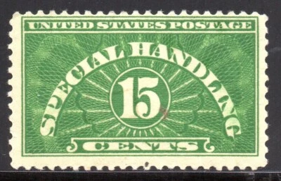 US 1925 15 Cents Special Handling mint hinged Scott QE2 - Image 1 of 2