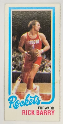 1980-81 Topps Single Separated Panel #105 RICK BARRY Houston Rockets HOF (A) - Image 1 of 2