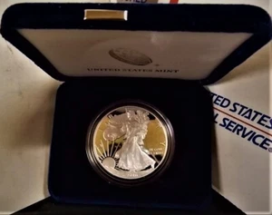 2016 FROSTED PROOF SILVER AMERICAN EAGLE $1.COIN, MINT W, LETTERED EDGE 99.9FINE - Picture 1 of 9