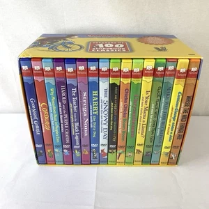 Treasury of 100 Storybook Classics : 16 DVDs Box Set Scholastic Video Collection - Foto 1 di 7