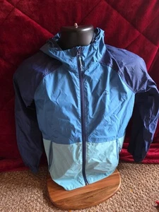 LL BEAN Windbreaker Jacket Large 14-16 Teal Blue Full Zip Lightweight Youth  - Picture 1 of 6