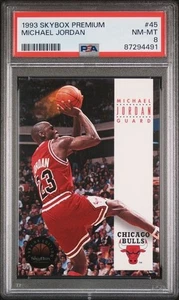 Skybox Premium 1993 Michael Jordan #45 Chicago Bulls PSA 8 ¡Como nuevo!! - Imagen 1 de 2
