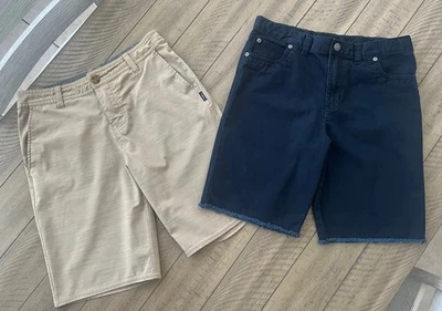Boy's shorts, O'Neill, Carters Kid, size 14, kaki, Navy blue color. - Image 1 of 4