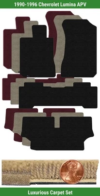 Juego de alfombrillas de lujo personalizadas para Chevrolet Lumina APV 1990-1996 (4 piezas) #EI5 Foto 1 de 4