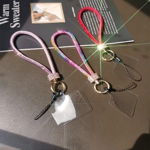 Bright Rhinestone Phone Lanyard Keychain Hanging Cord  Phone Accessories - Photo 1 sur 22
