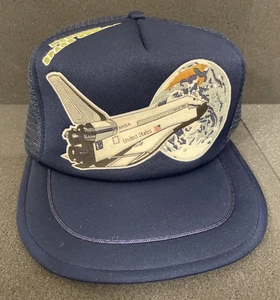 Vintage Kennedy Space Center NASA Truckermütze Mesh Snapback Spaceport Shuttle - Bild 1 von 19