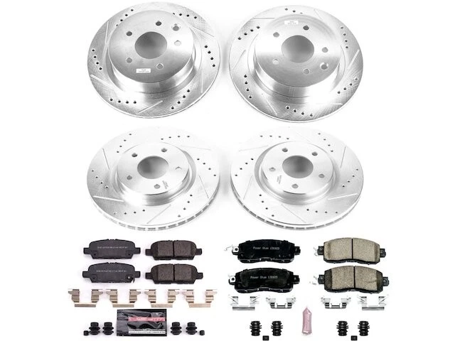 Kit de pastillas de freno y rotor delanteras y traseras para Nissan LEAF 2015 2014-2017 YT645ZW Foto 1 de 1