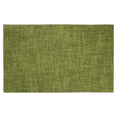 6pcs Napperon En Tissu Lin 12" x 18" Napperons Rectangulaires Polyester, Vert - Photo 1/4