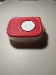 ROCK 'N SERVE TUPPERWARE 3387 & 3388 Red 1 Cup New Microwave Lunch S5 - Picture 1 of 4