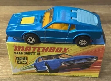 Matchbox 65 1:87 Die Cast Superfast Blue Saab Sonett III - Image 1 of 1
