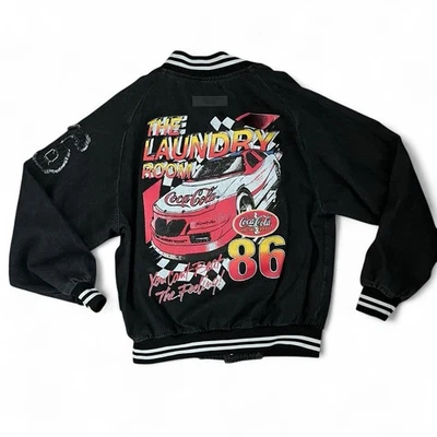 WMNS Talla S Nuevo con etiquetas The Laundry Room Coca-Cola Racing Chaqueta Bomber Foto 1 de 4