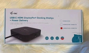 Station d'accueil i-tec USB-C HDMI DisplayPort 112 W alimentation C31HDMIPDOCKPD100 - Photo 1/4