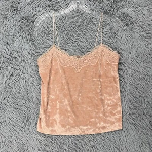 Vintage Express Cami Tank Top Womens XS Pink Lace Boho Grunge Ethereal Fairy Y2K - Picture 1 of 11