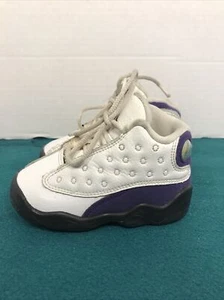 Nike Air Jordan 13 Retro Lakers Purple 414581-105 Td Toddler Size 6C - Picture 1 of 5