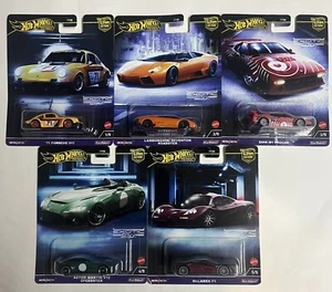 Juego completo de 5 Hot Wheels Premium Car Culture Exotic Envy 2024 (Real Riders) - Imagen 1 de 6