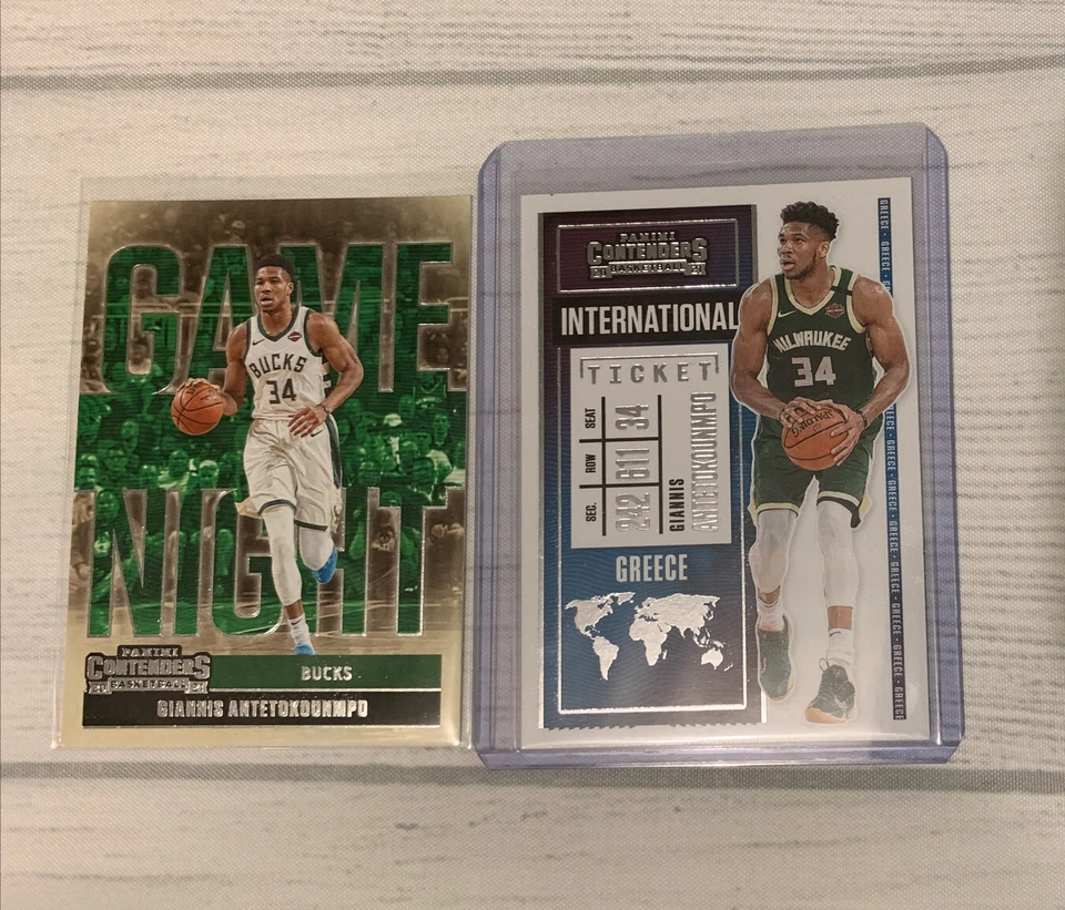 20-21 Panini Contenders Giannis Antetokounmpo International Ticket/Game Night🔥 - Image 1 of 1