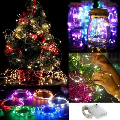 10M Outside LED String Lights Battery Party Xmas Decor Holiday Lighting Lamp RC - Image 1 of 4
