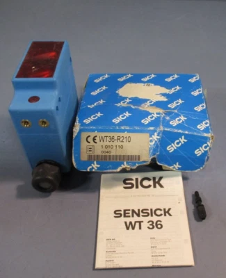 Sensor de proximidad fotoeléctrico Sick, LED, 36mm x 85mm x 77mm, 1010110 WT36-R210 Foto 1 de 4