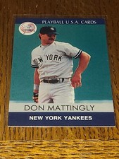 YANKEES DON MATTINGLY 1991 PLAYBALL U.S.A. CARDS #91-26