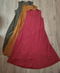 Weiche Umrandung Bailey Maxikleid Taschen Baumwolle Damengröße 1X-2X - Bild 1 von 23