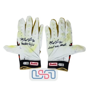 Marcell Ozuna Signed"2024 G/U" "Lest We Forget" Franklin Batting Gloves USA SM - Picture 1 of 5