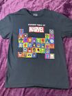 Periodic+Table+of+Marvel+Characters+Black+T+Shirt+Kids+Size+M+Med+Good+Condition