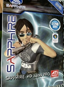 Sapphire ATI Radeon HD 2400 PRO, 512MB DDR2. PCI Express - Picture 1 of 2