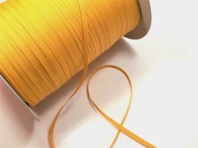 Yellow Grosgrain Ribbon 1/4 inch wide x 10 yards Schiff Gold Polyester B53 - Image 1 of 3