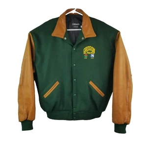 Oregon Ducks Fútbol 1996 Algodón Bowl Letterman Chaqueta 2XL Lana Cuero Para Hombre - Imagen 1 de 23
