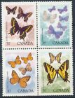 [BIN22433] Canada 1988 Butterflies good set very fine MNH stamps