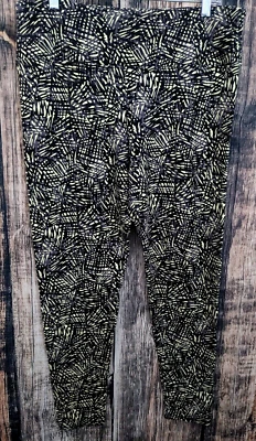 Pantalones al tobillo Soft Surroundings para mujer grandes tropicales florales elásticos ajustados cómodos Foto 1 de 4