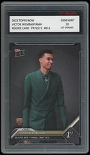 Victor Wembanyama 2023 Topps Now 1st Graded 10 NBA Draft Rookie Card #D-1 Spurs