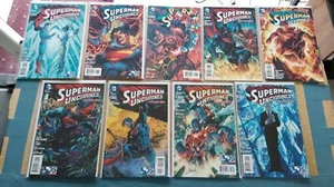 SUPERMAN UNCHAINED 1-9 NM Complete 2013 Series DC Comics - Picture 1 of 19