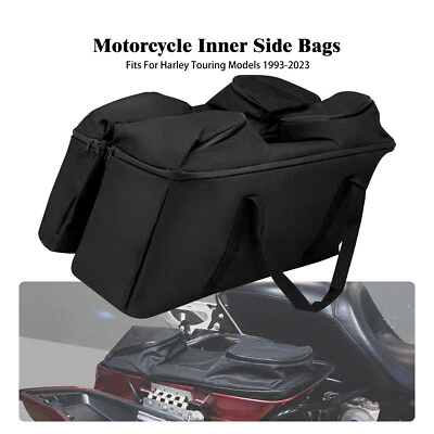 Soft Saddlebag Liners Luggage Travel Bag For Harley Road Electra Glide 1997-2023 - Imagem 1 de 4