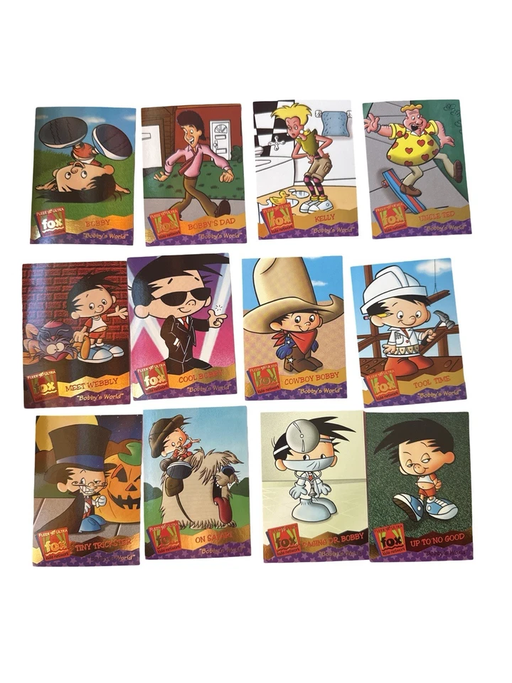 Lote de 12 cartas Fleer Ultra Fox Kids Bobby’s World 1995 - Juego parcial Foto 1 de 4