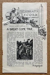 MENDHAM NJ RECORD - 1937 BOY SCOUT JAMBOREE 8pg Newsletter - Picture 1 of 5